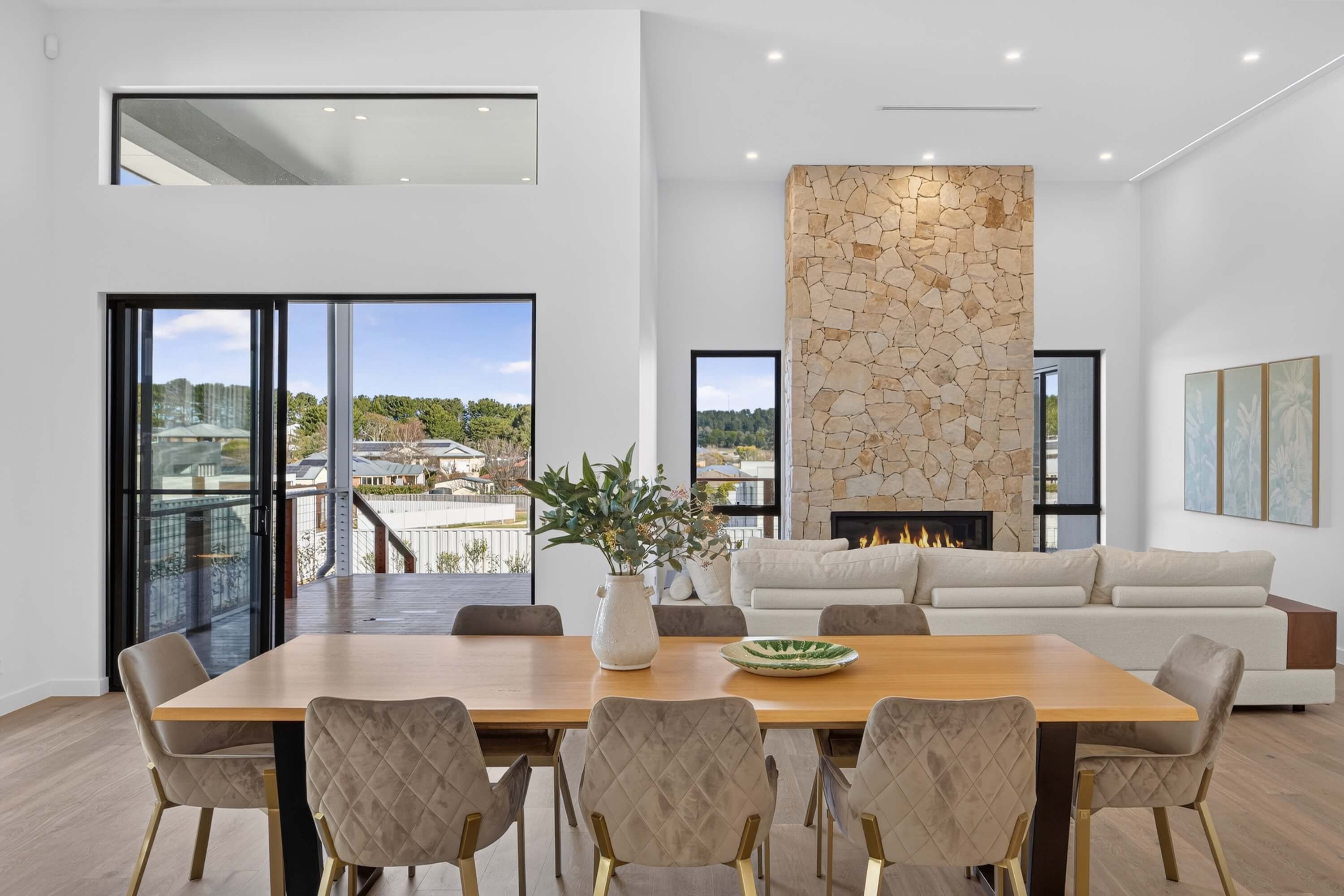 Architectural photography of modern Canberra built living space