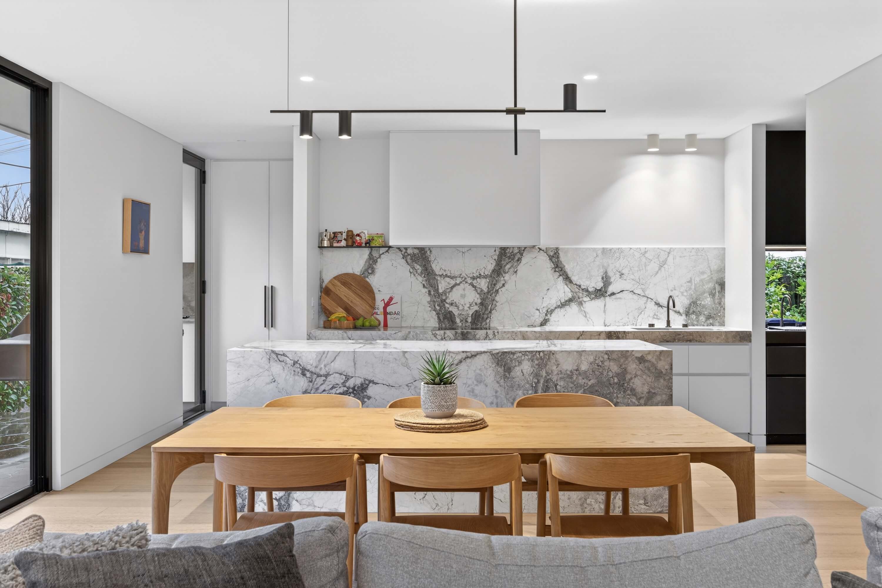 Canberra ACT architectural photography of modern kitchen and living space