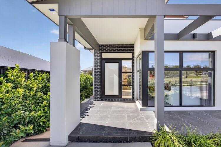 Exterior real estate photography of locally built home in Canberra