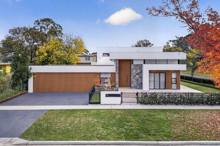 Real estate photography of modern luxury Canberra home