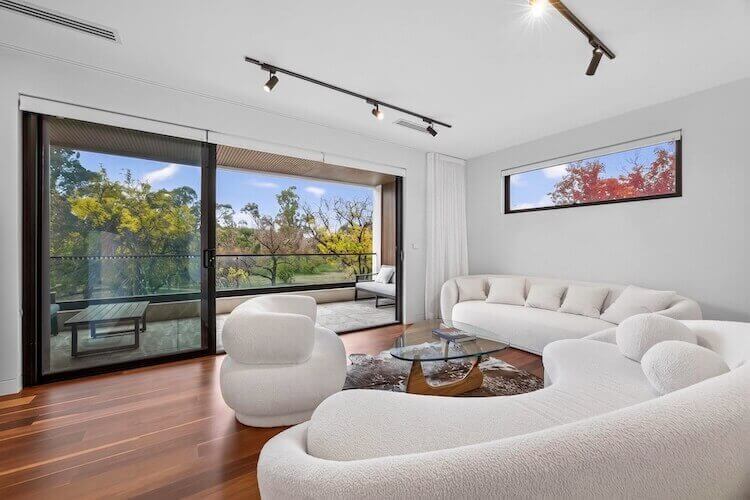 Canberra modern home living space real estate photography
