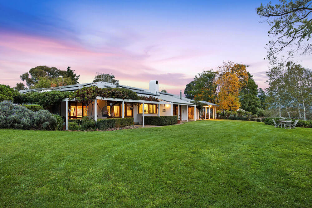 Partial twilight real estate photography capturing a Canberra home at dusk