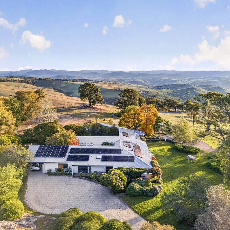 Aerial drone photography of Canberra properties for real estate listings